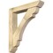 Ekena Millwork Olympic Slat Rough Sawn Bracket w/ Offset Brace, Douglas Fir, 6"W x 32"D x 36"H BKT0604X32X36OLY06RDF - alternate 1
